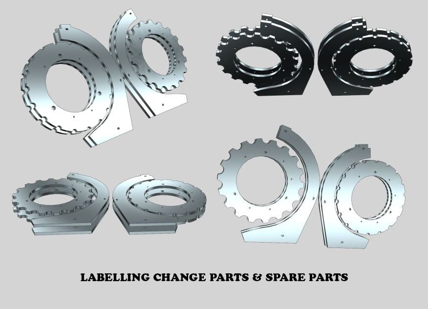 Labeller Change Parts, Labelling Star Wheels, Labeler Feed Screw, Labelling Bottle Handling Parts, Labeler OEM parts